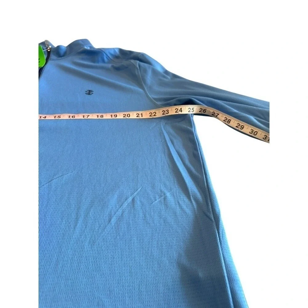 Izod Golf Mens XL Swingflex Pro Z1 1/4 Zip Pullover Blue Regatta Mesh
